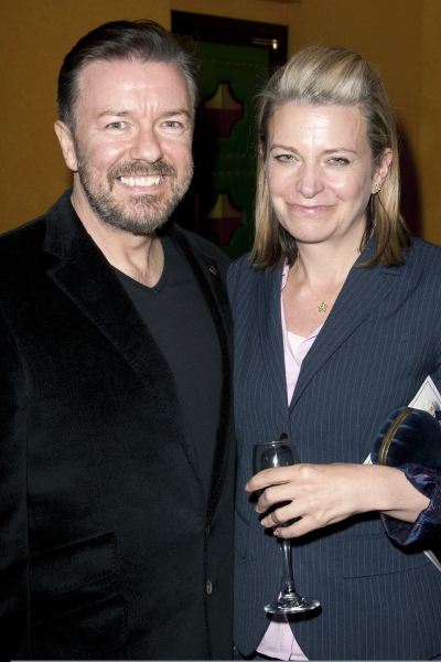 Ricky Gervais and Jane Fallon Photo