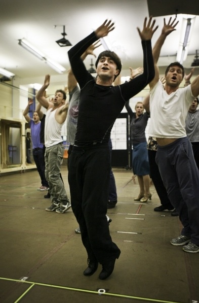 Daniel Radcliffe in rehearsal Photo