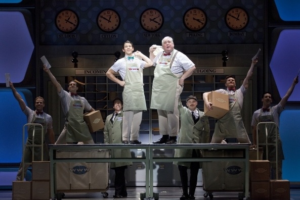 Nick Jonas and the cast of HOW TO SUCCEED
 Photo
