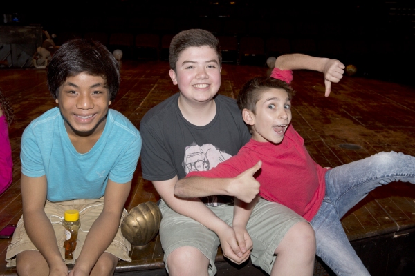 Jon Viktor Corpuz (Telly), Danny Ward (John the Baptist) and Alec Gallazzi (George) Photo