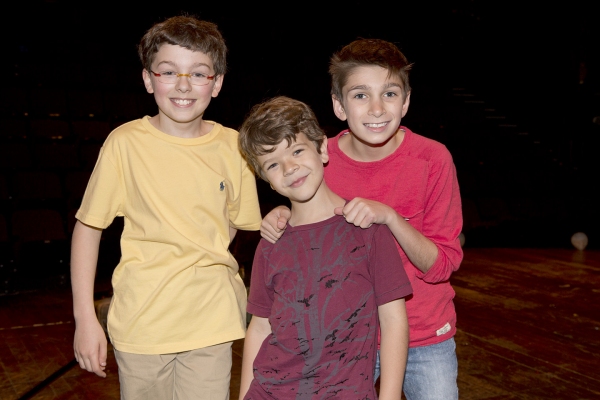 Evan Smolin (Nick), Gaten Matarazzo (Jesus) and Alec Gallazzi (George) Photo