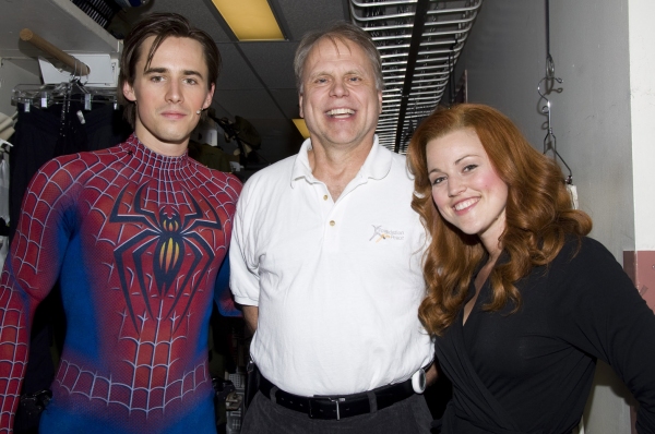 Dr. Kenneth Culver with Reeve Carney and Rebecca Faulkenberry Photo