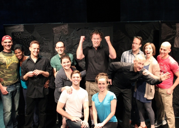 Shuler Hensley (center) with the Cast of SILENCE! THE MUSICAL Photo