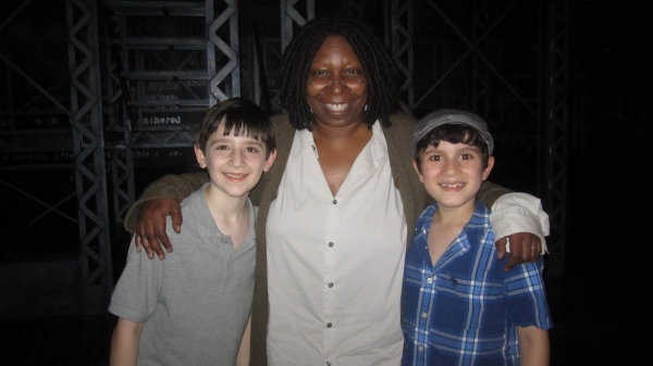 Photo Flash: More Whoopi with the Young NEWSIES Boys! Image