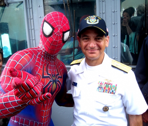 Photo Flash: SPIDER-MAN Welcomes Sailors Aboard USS Wasp for Fleet Week 2012 Image