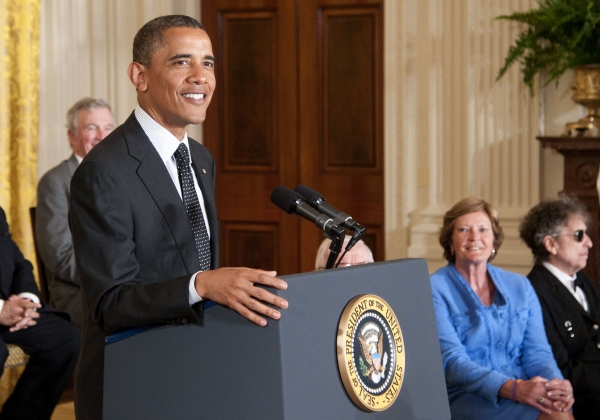 Photo Flash: President Obama Awards Bob Dylan the Presidential Medal of Freedom Image