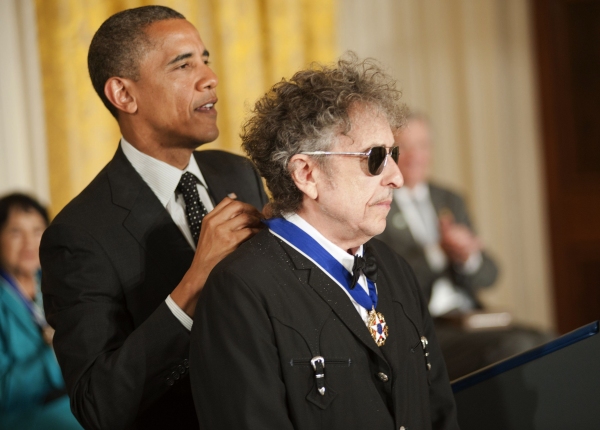 Photo Flash: President Obama Awards Bob Dylan the Presidential Medal of Freedom Image