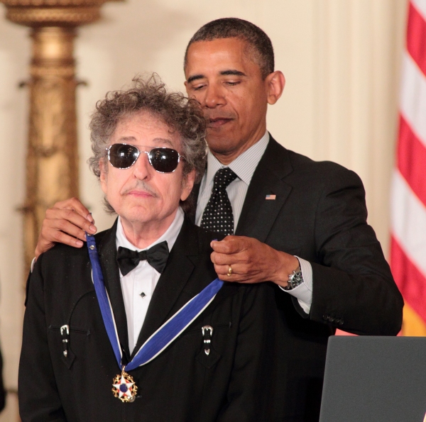 Photo Flash: President Obama Awards Bob Dylan the Presidential Medal of Freedom Image