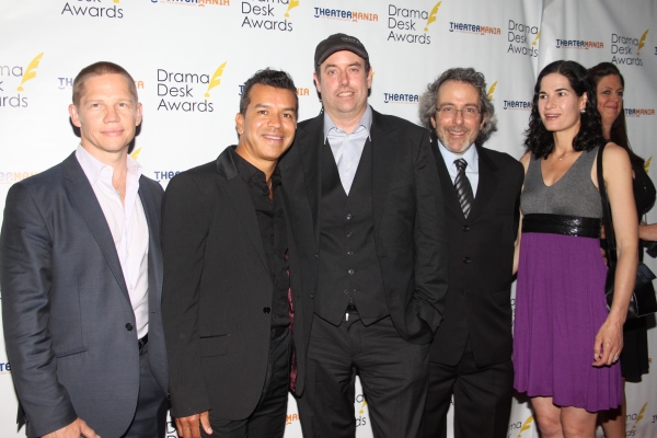 Jack Noseworthy, Sergio Trujillo, Christopher Ashley, Warren Leight and Karen Hauser Photo