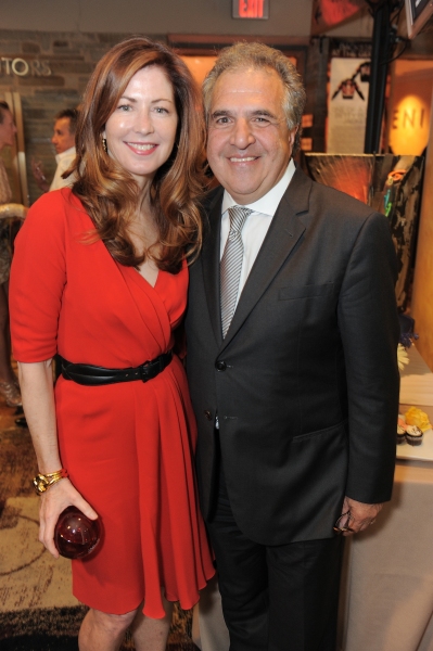 Dana Delany and Jim Gianopulos attend the "Backstage At The Geffen" Fundraiser on Mon Photo