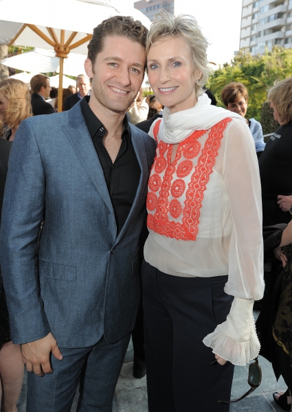 Matthew Morrison and Jane Lynch attend the host committee dinner  for the 