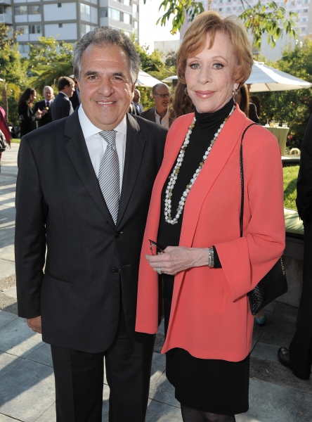 Jim Gianopulos and Carol Burnett attend the host committee dinner  for the "Backstage Photo