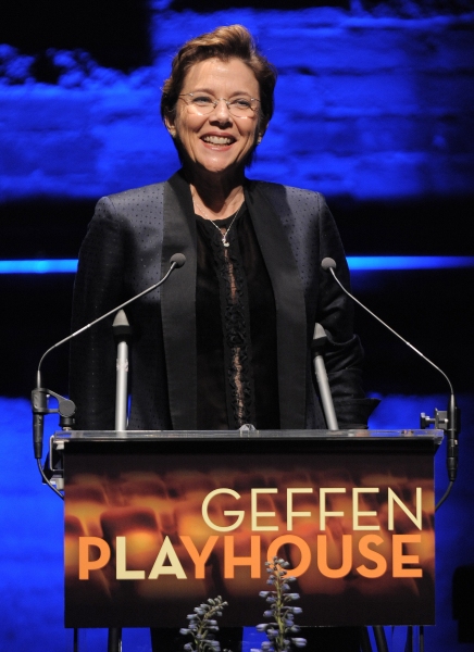 Annette Bening speaks at the "Backstage At The Geffen" Fundraiser on Monday, June 4,  Photo