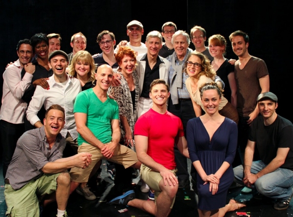 Donna McKechnie and John Cunningham with the cast and crew of SILENCE! THE MUSICAL
 Photo