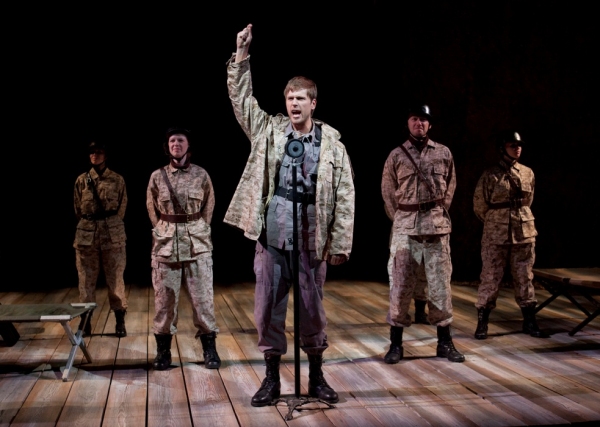 Dan Amboyer as Earl of Richmond (center) with (from left) Allison Spratt Pearce, Dani Photo