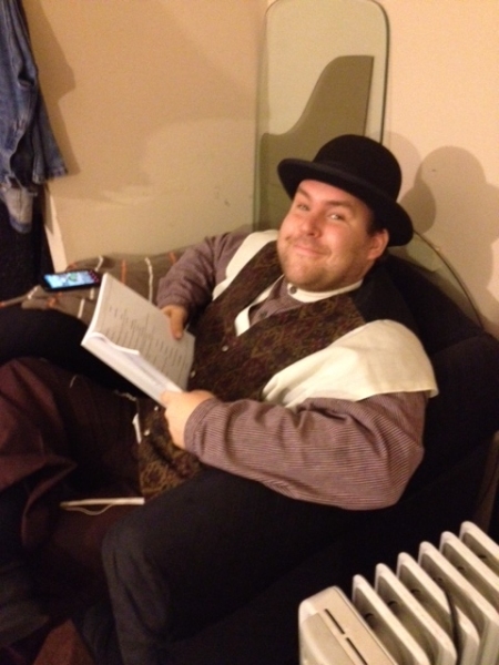 Will Sevier, backstage at Fiddler Photo