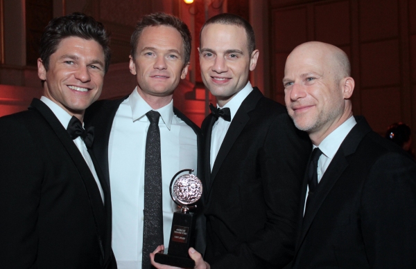 David Burtka, Neil Patrick Harris, Jordan Roth, Richie Jackson Photo