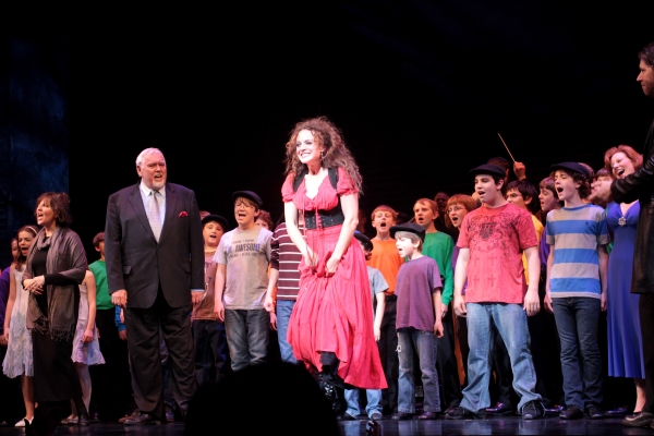 Melissa Errico and the company of Oliver Photo