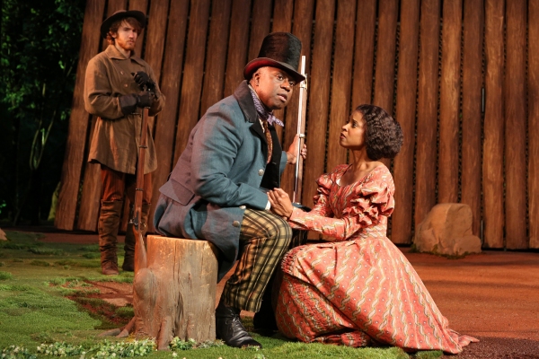 Paul Taylor, Andre Braugher and Renee Elise Goldsberry in the Shakespeare in the Park Photo