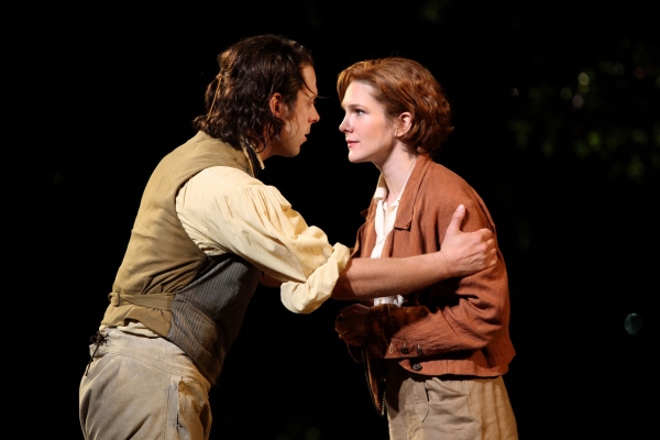 David Furr and Lily Rabe in the Shakespeare in the Park production of As You Like It, Photo