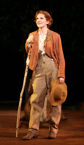 Lily Rabe in the Shakespeare in the Park production of As You Like It, directed by Da Photo
