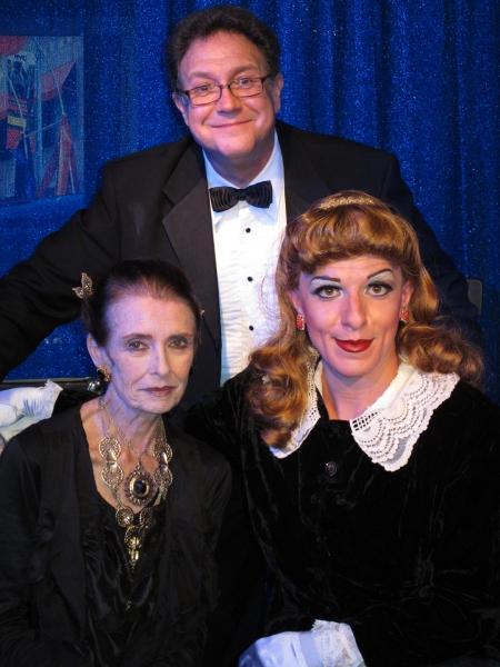 Margaret O'Brien, Bryan Miller (Musical Director) and Peter Mac as Judy Garland Photo