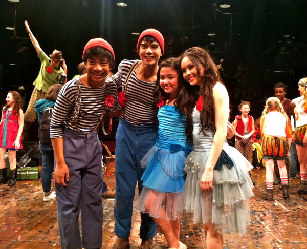 Jon Viktor Corpuz, Telly Leung, Montana Byrne (young Anna Maria), Anna Maria Perez de Photo