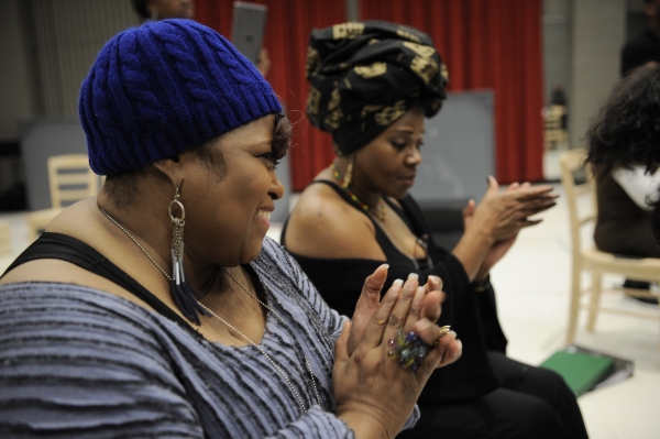 Felicia Fields (Mother Shaw) and Laura Walls (Ensemble) Photo