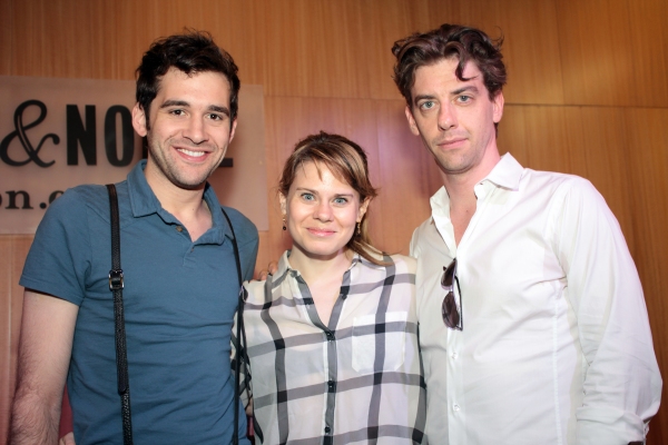 Adam Chanler-Berat, Celia Keenan-Bolger, Christian Borle at 