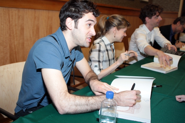 Photo Coverage: Christian Borle, Celia Keenan-Bolger & Adam Chanler-Berat Promote Newly Published PETER AND THE STARCATCHER Script at Barnes & Noble Image