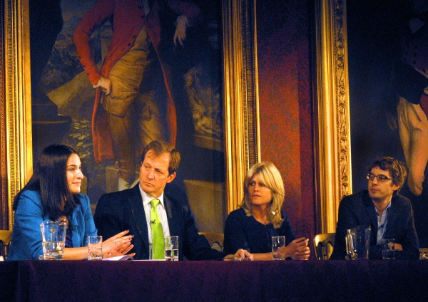 Lucinda Berger, Alastair Campbell, Rachel Johnson and James Tilley Photo