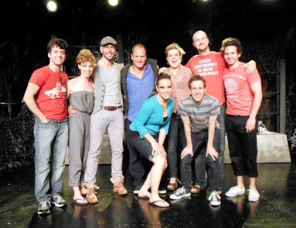 Woody Harrelson (center) with Director/Co-Writer Marshall Pailet (left) and the Entir Photo