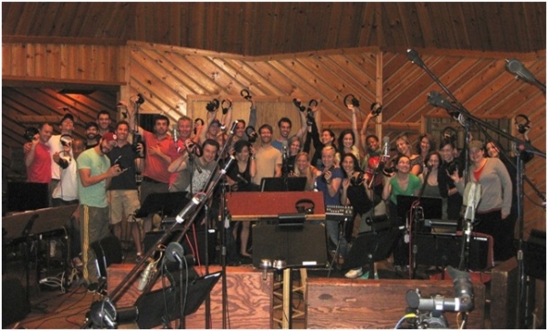 Photo Flash: Ricky Martin, Elena Roger, Michael Cerveris and the Cast of EVITA in the Recording Studio! Image