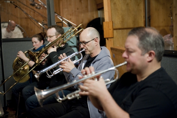 Photo Flash: Ricky Martin, Elena Roger, Michael Cerveris and the Cast of EVITA in the Recording Studio! Image