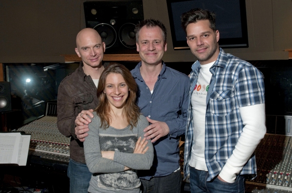 Michael Cerveris, Elena Roger, Michael Grandage and Ricky Martin Photo