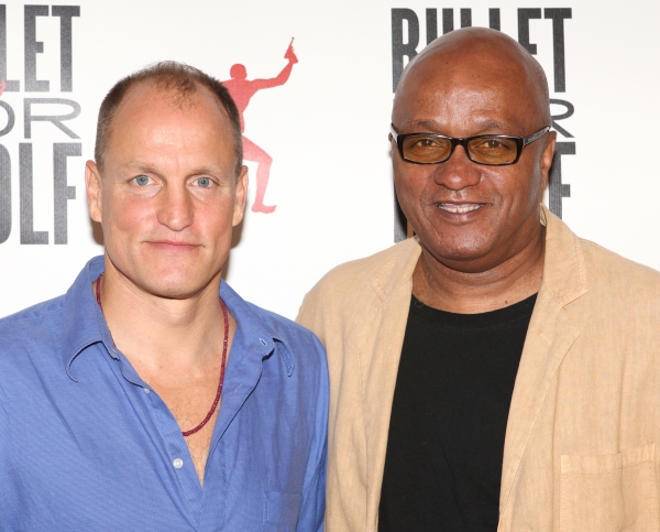 Woody Harrelson (Playwright/Director) & Frankie Hyman (Playwright) attending the Meet Photo