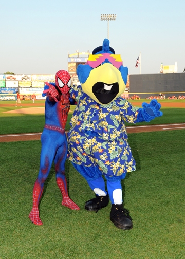 Photo Flash: SPIDER-MAN Throws First Pitch for Trenton Thunder Image