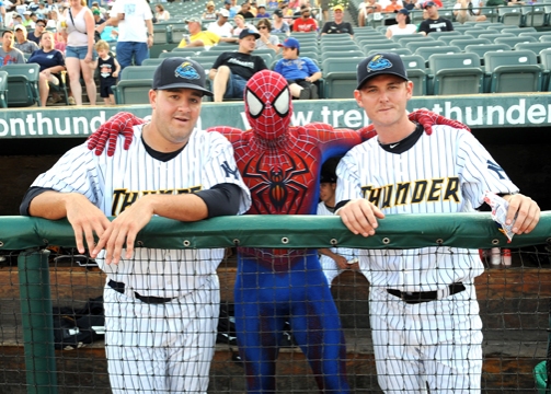 Photo Flash: SPIDER-MAN Throws First Pitch for Trenton Thunder Image