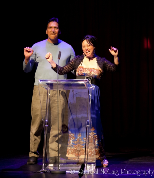 Michael Greyeyes and Jane Luk Photo