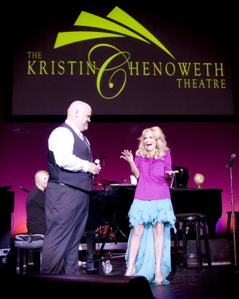 Surprised onstage by BAPAC Executive Director after being named The Kristin Chenoweth Photo