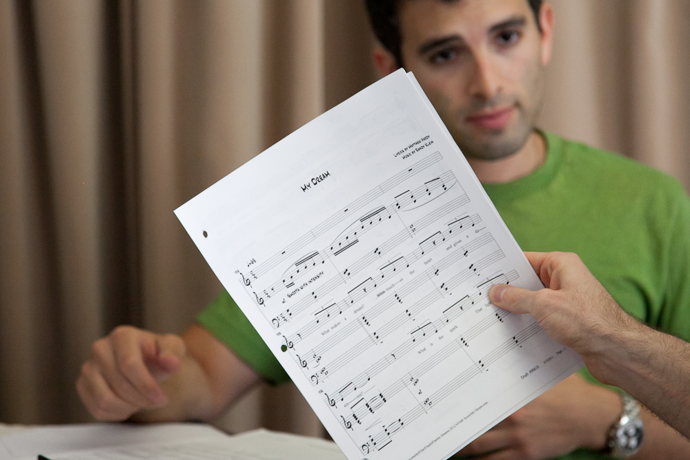 Photo Flash: Jarrod Spector, Catherine Cox et al. in Rehearsal for NYMF's FLAMBÉ DREAMS Image
