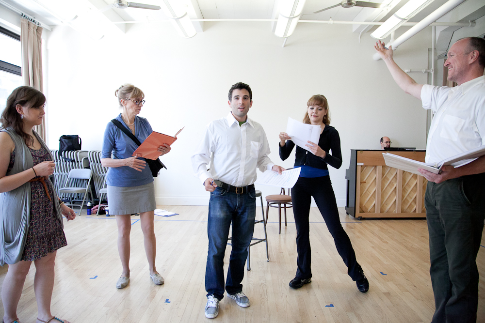 Photo Flash: Jarrod Spector, Catherine Cox et al. in Rehearsal for NYMF's FLAMBÉ DREAMS Image