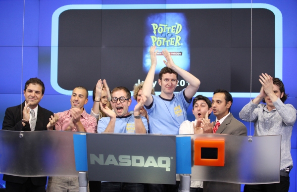 Photo Coverage: POTTED POTTER Invades NASDAQ MarketSite to Ring Closing Bell Image