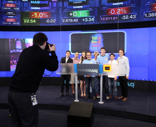 Photo Coverage: POTTED POTTER Invades NASDAQ MarketSite to Ring Closing Bell Image