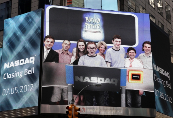 Photo Coverage: POTTED POTTER Invades NASDAQ MarketSite to Ring Closing Bell Image