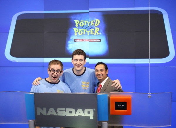 Photo Coverage: POTTED POTTER Invades NASDAQ MarketSite to Ring Closing Bell Image