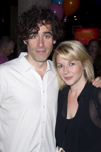 Stephen Mangan (Ed) and Lisa Dillon (Lisa)'Birthday' play after party at the Royal Co Photo