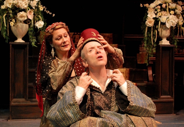 Tracy Gearing as Beatrice Lacy and F. William Oakes as Giles Lacy Photo