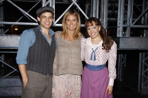Photo Flash: Heidi Klum Visits NEWSIES on Broadway! Image