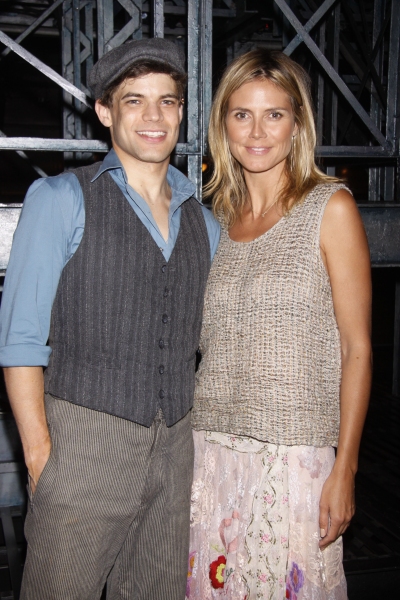Photo Flash: Heidi Klum Visits NEWSIES on Broadway! Image